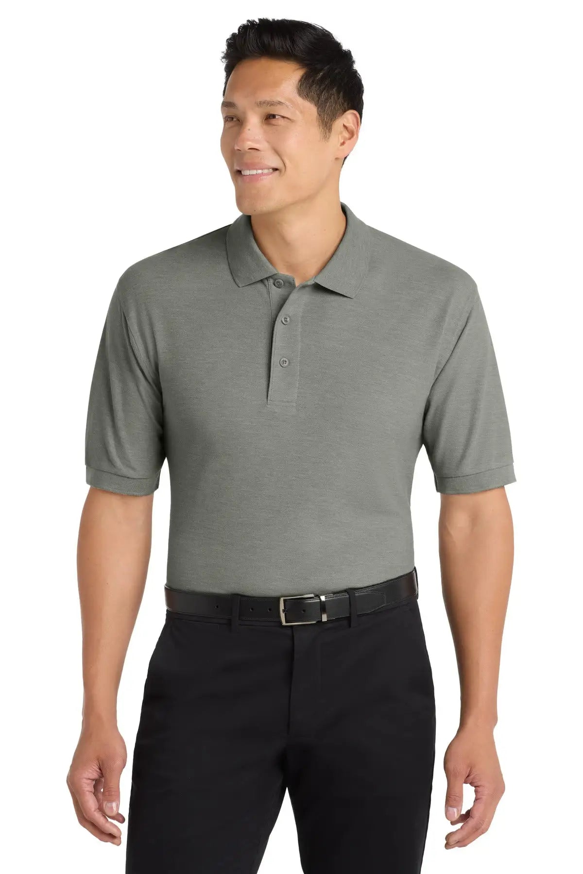 Port Authority K500es Extended Size Silk Touch Polo - Cool Gray