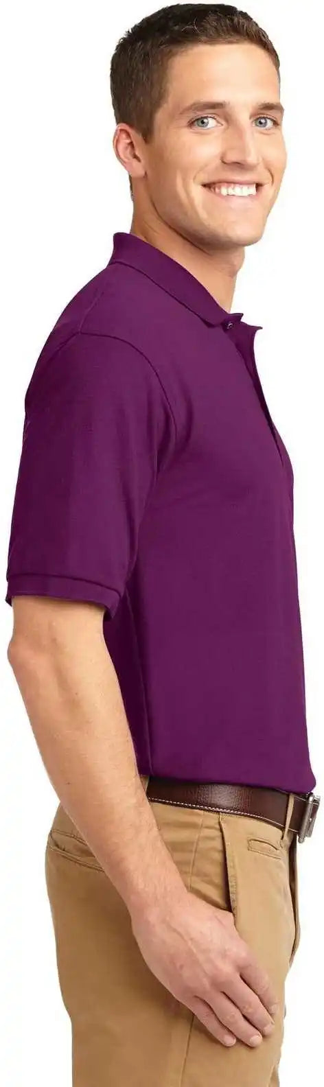 Port Authority K500es Extended Size Silk Touch Polo - Deep Berry