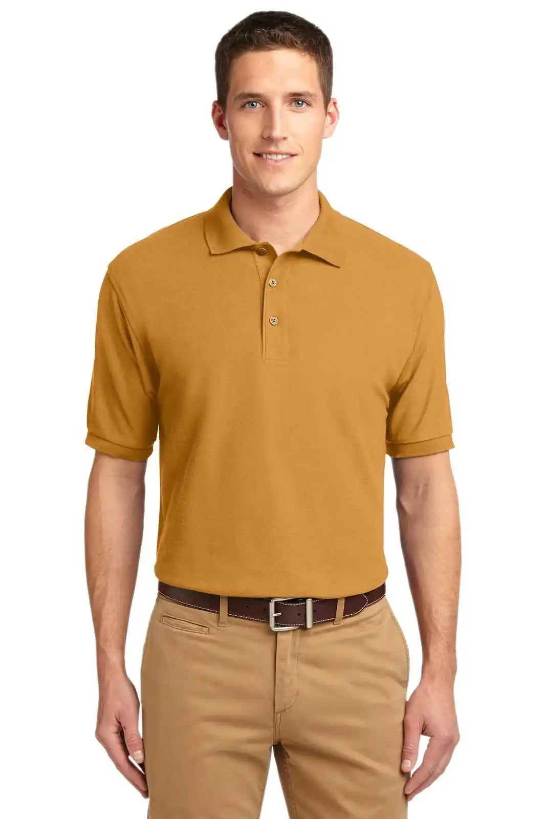 Port Authority K500es Extended Size Silk Touch Polo - Gold