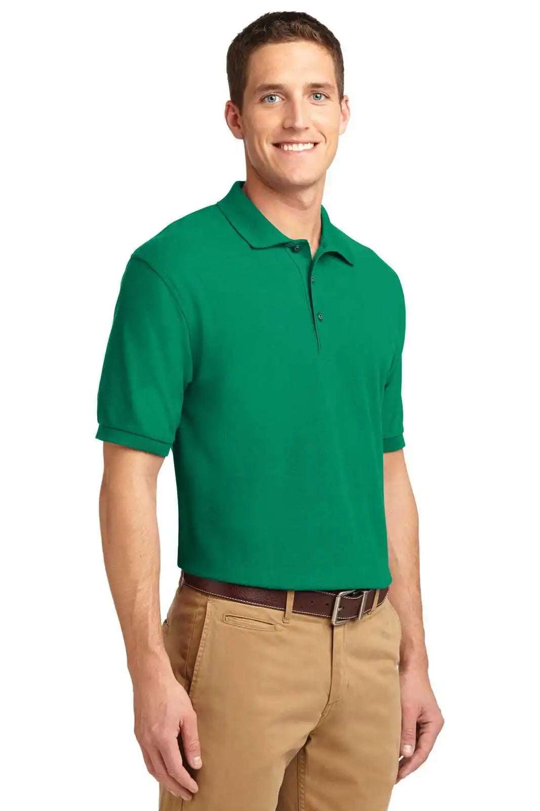 Port Authority K500es Extended Size Silk Touch Polo - Kelly Green