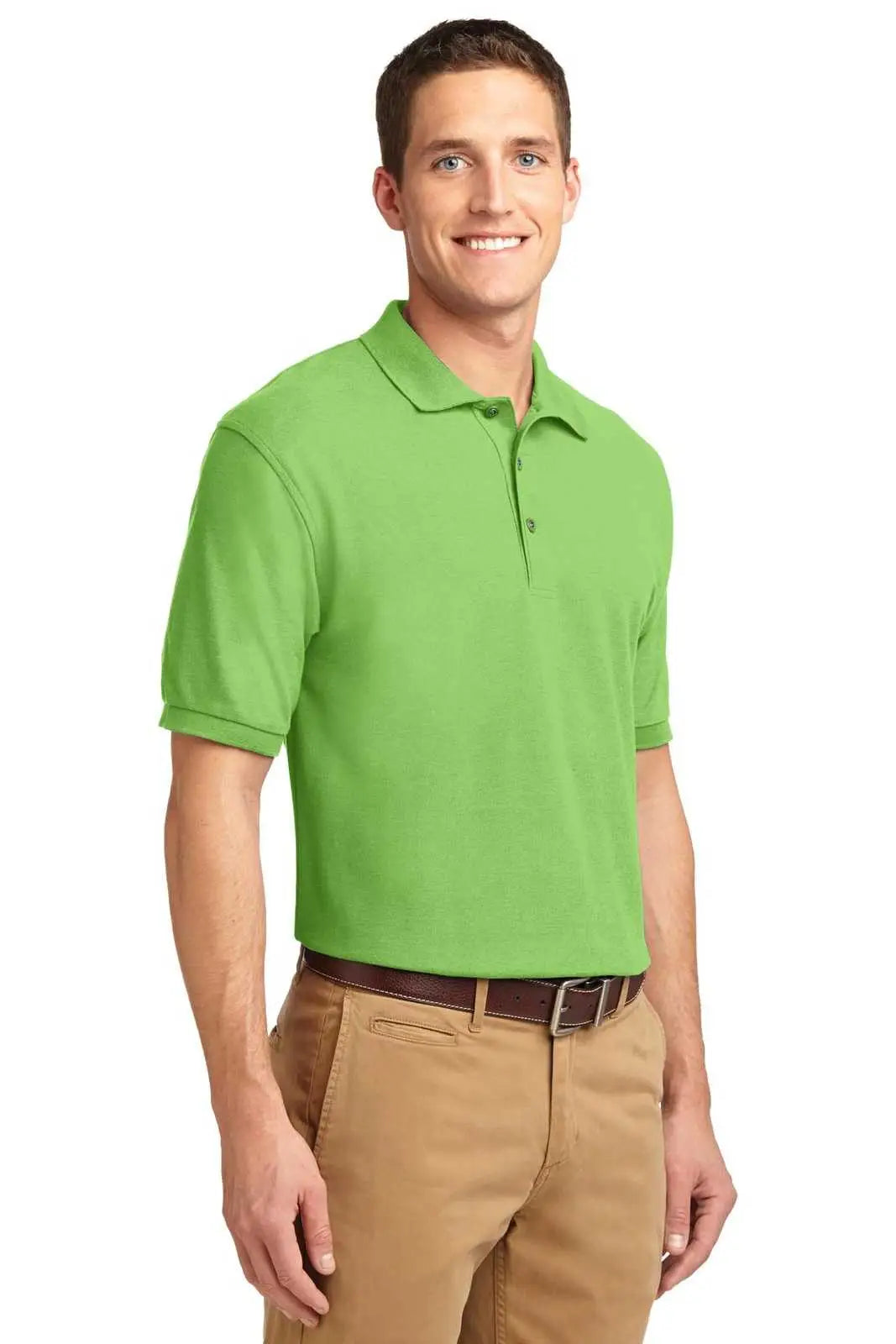 Port Authority K500es Extended Size Silk Touch Polo - Lime