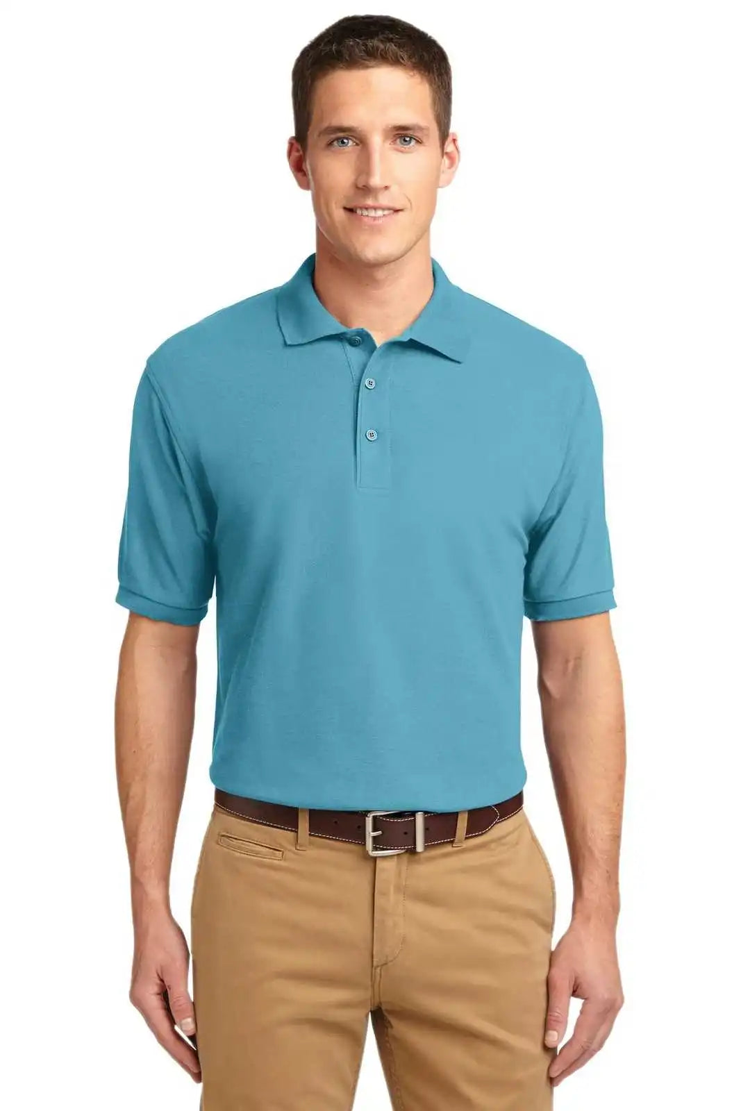 Port Authority K500es Extended Size Silk Touch Polo Maui Blue