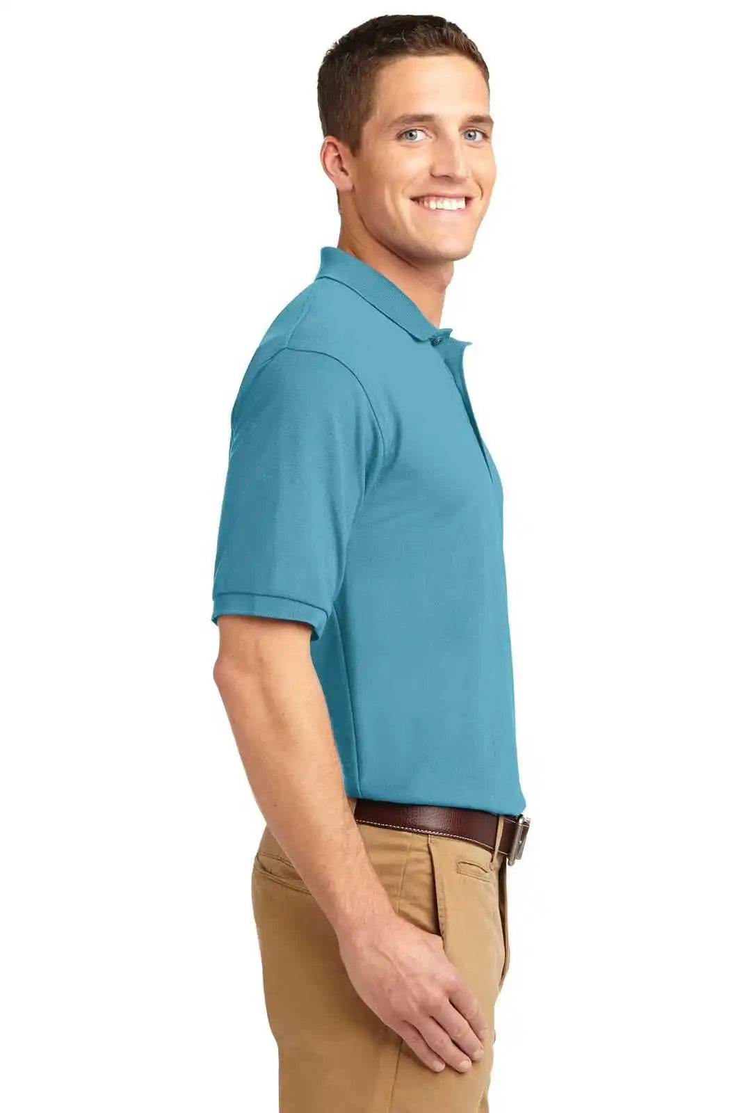 Port Authority K500es Extended Size Silk Touch Polo Maui Blue