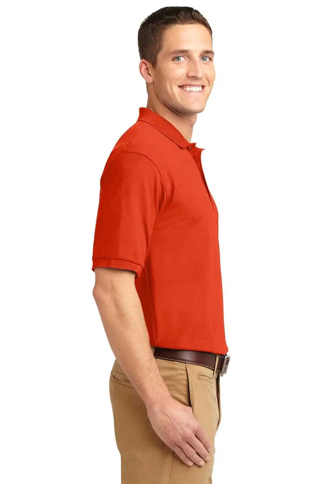 Port Authority K500es Extended Size Silk Touch Polo - Orange