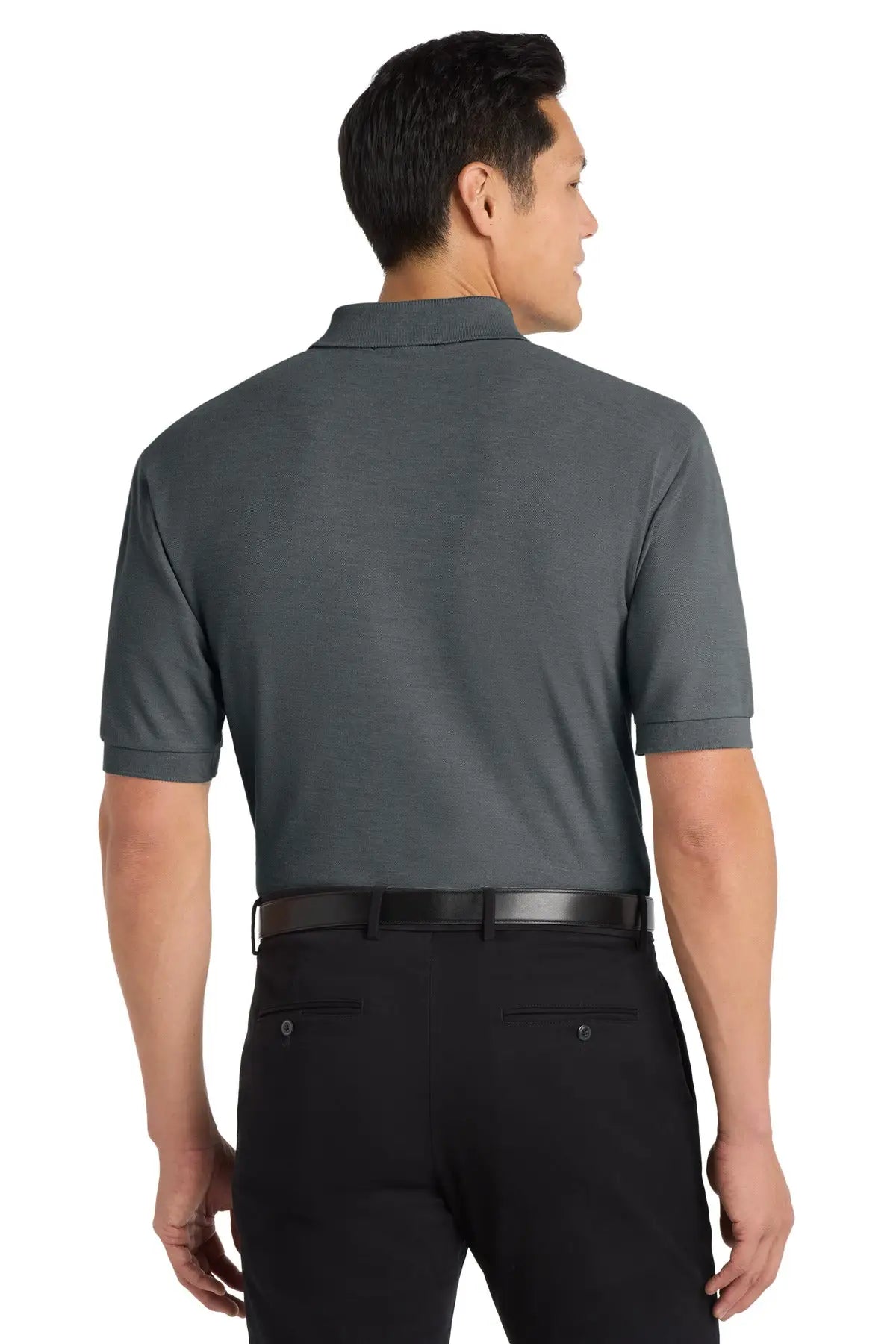 Port Authority K500es Extended Size Silk Touch Polo - Steel Gray