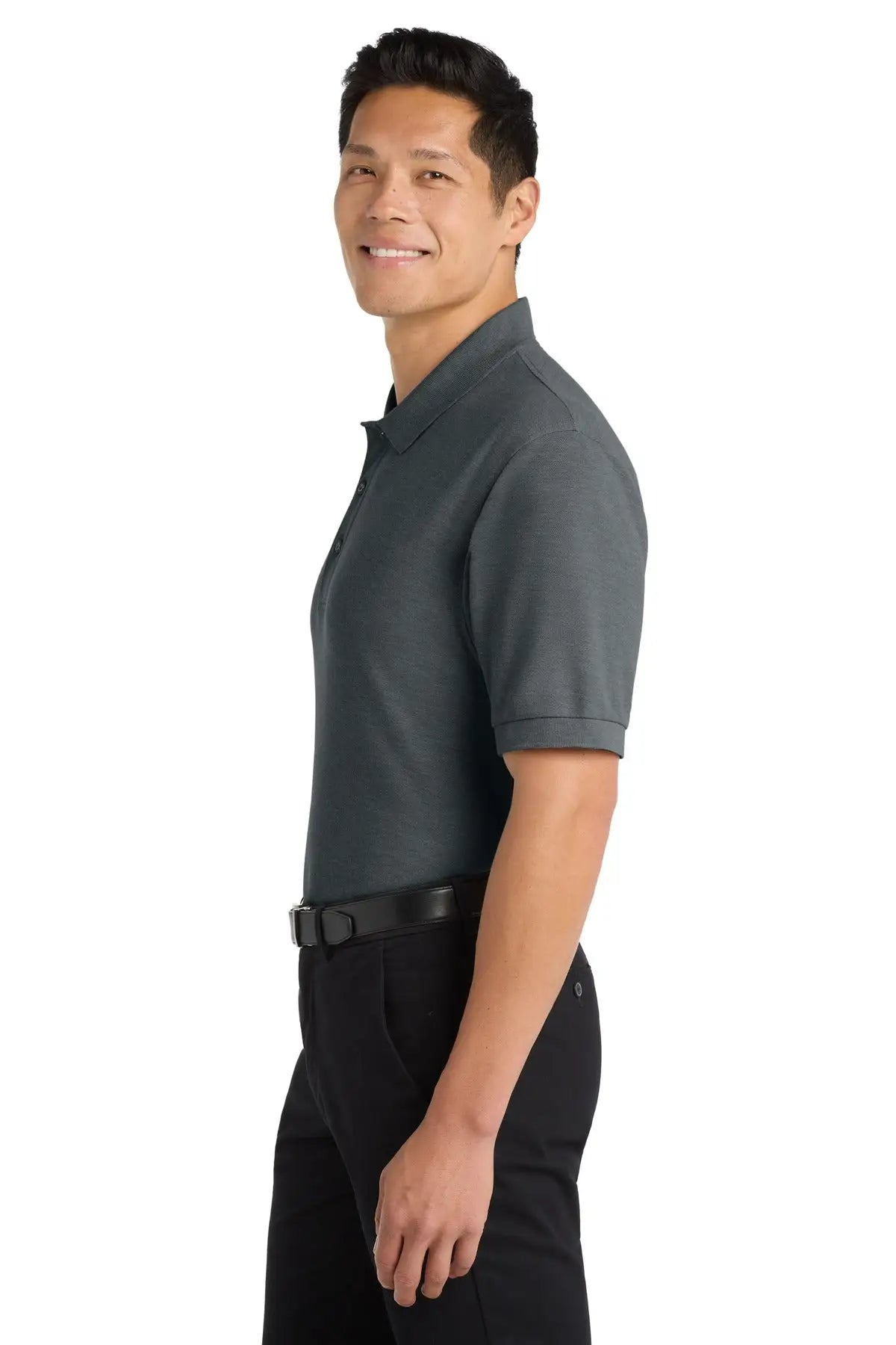 Port Authority K500es Extended Size Silk Touch Polo - Steel Gray