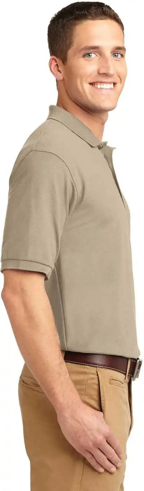 Port Authority K500es Extended Size Silk Touch Polo - Stone