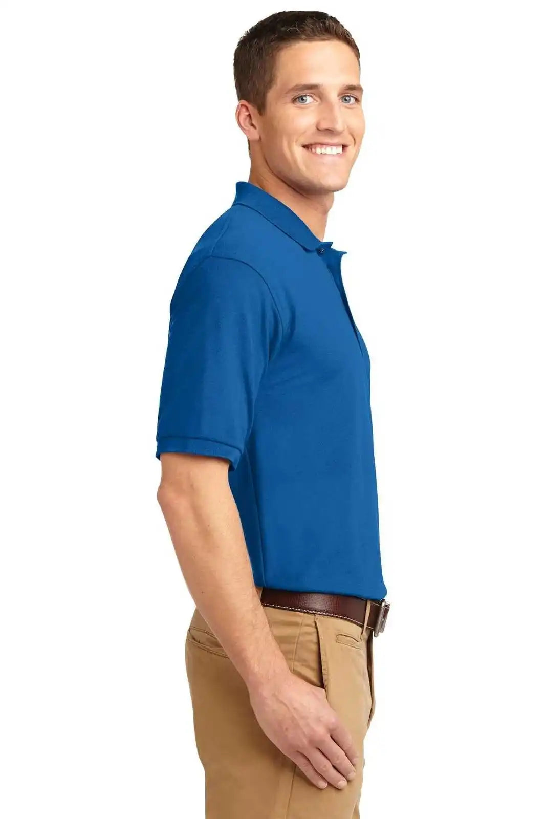 Port Authority K500es Extended Size Silk Touch Polo Strong Blue
