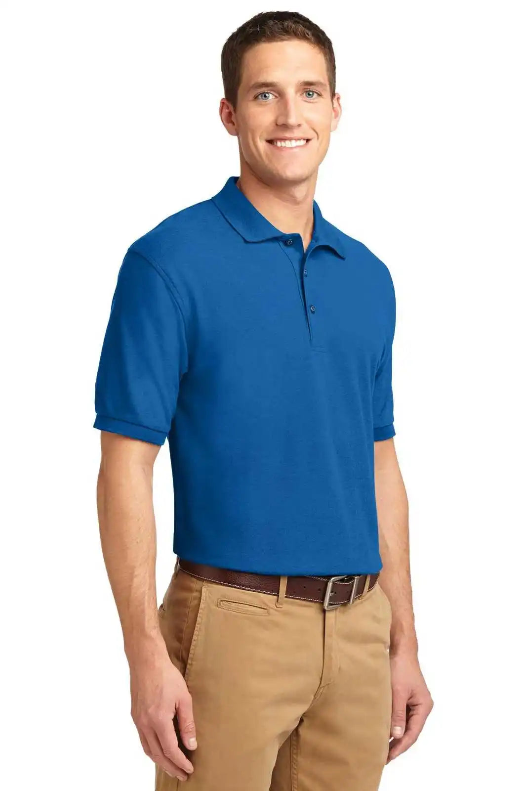 Port Authority K500es Extended Size Silk Touch Polo Strong Blue