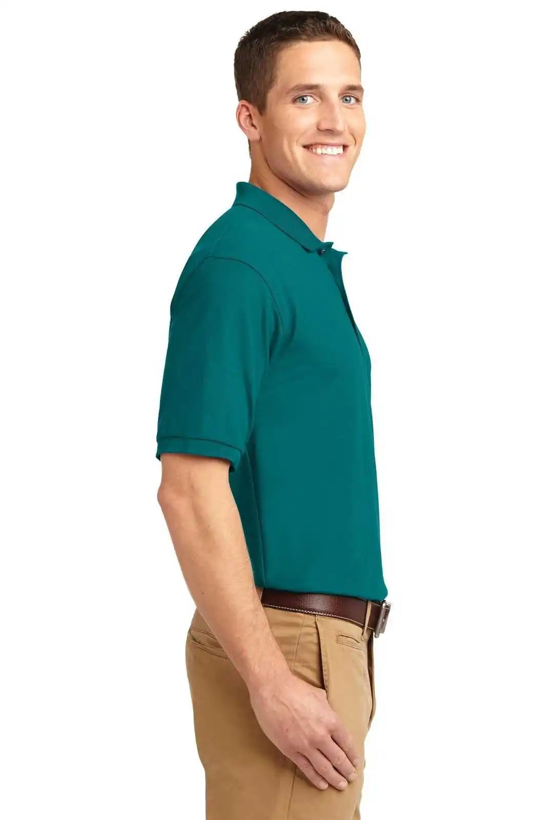 Port Authority K500es Extended Size Silk Touch Polo - Teal Green