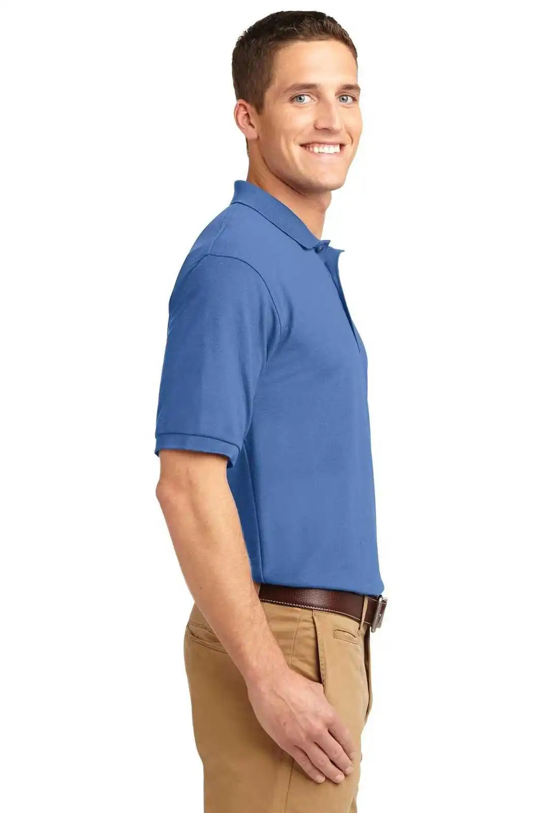 Port Authority K500es Extended Size Silk Touch Polo Ultramarine Blue