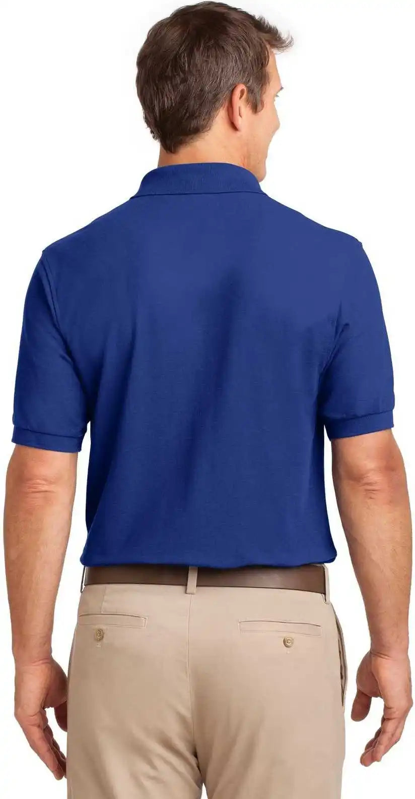 Port Authority K500p Silk Touch Polo with Pocket - Royal