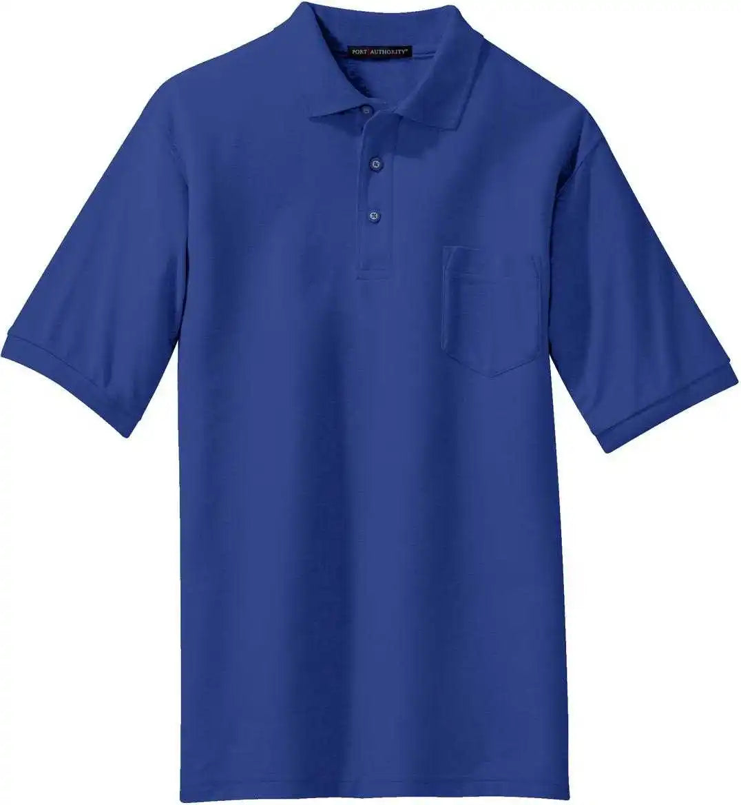 Port Authority K500p Silk Touch Polo with Pocket Royal