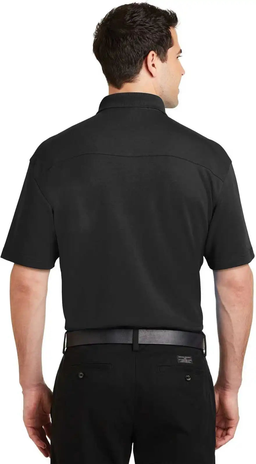 Port Authority K5200 Silk Touch Interlock Performance Polo - Black