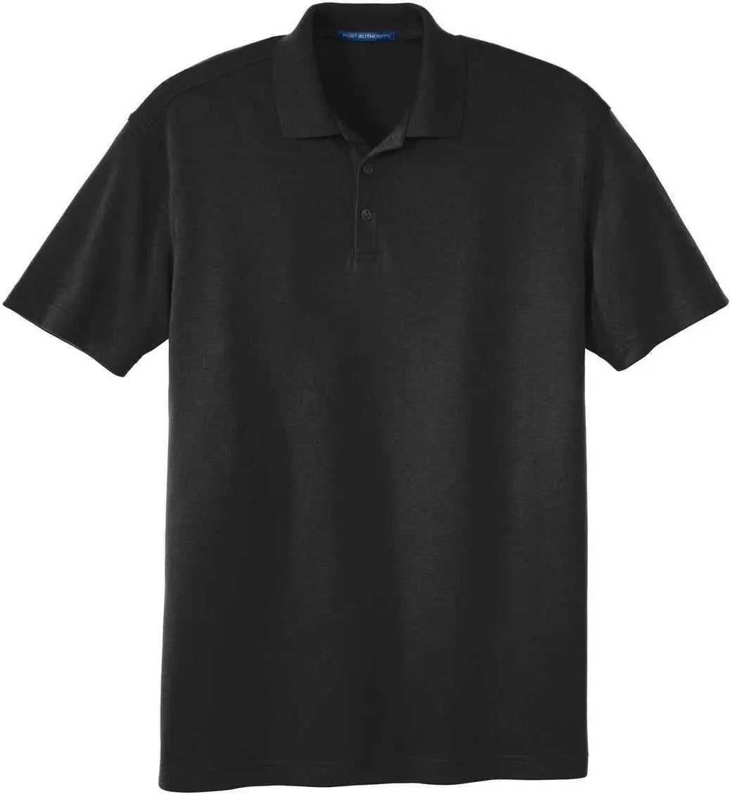 Port Authority K5200 Silk Touch Interlock Performance Polo - Black