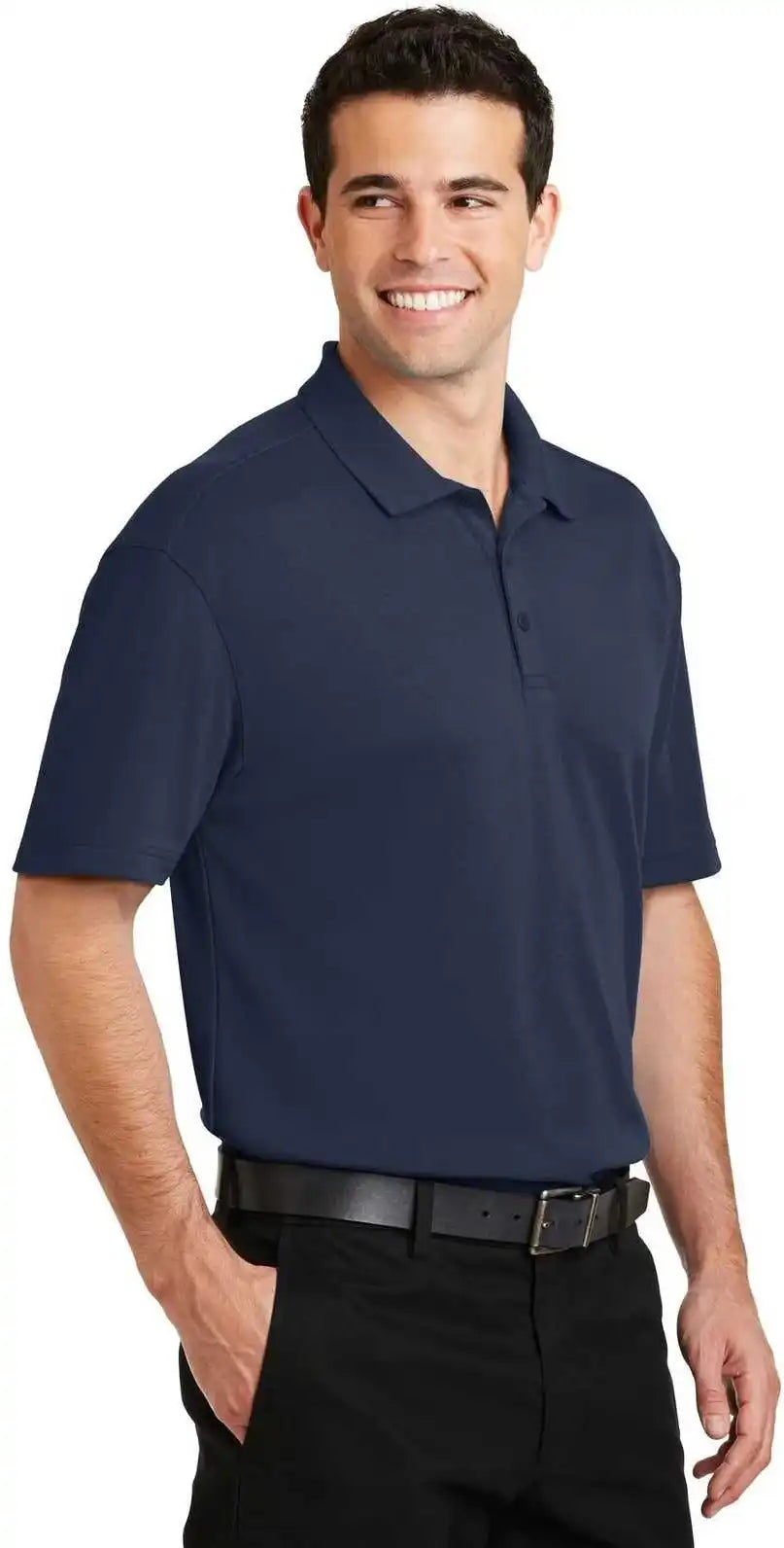 Port Authority K5200 Silk Touch Interlock Performance Polo Navy