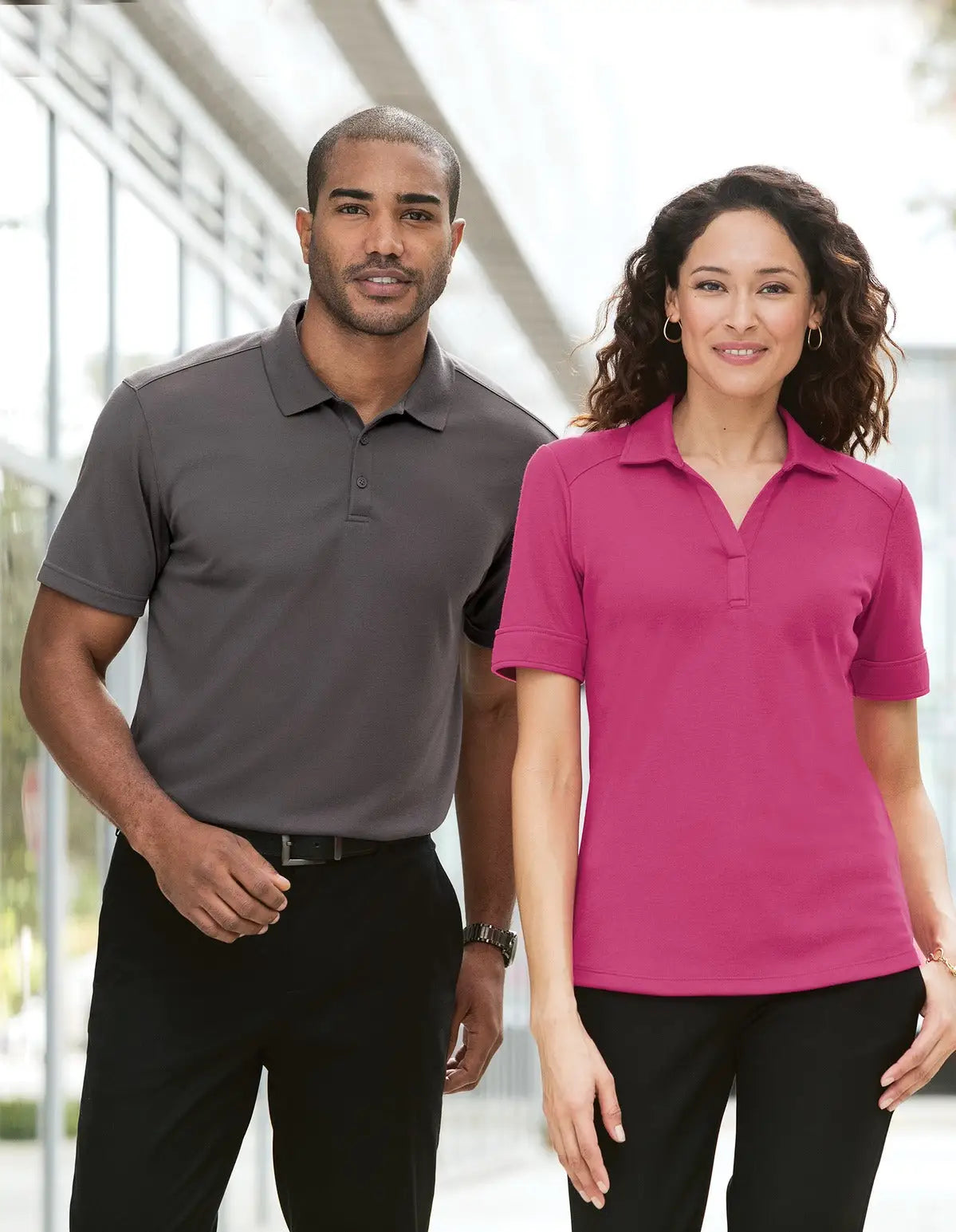 Port Authority K5200 Silk Touch Interlock Performance Polo - Sterling Gray