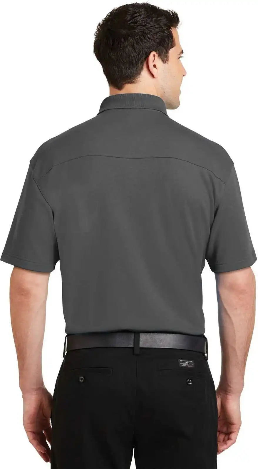 Port Authority K5200 Silk Touch Interlock Performance Polo Sterling Gray