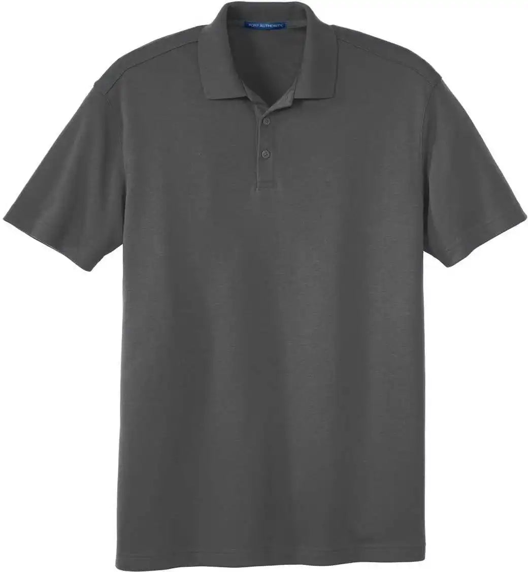 Port Authority K5200 Silk Touch Interlock Performance Polo Sterling Gray