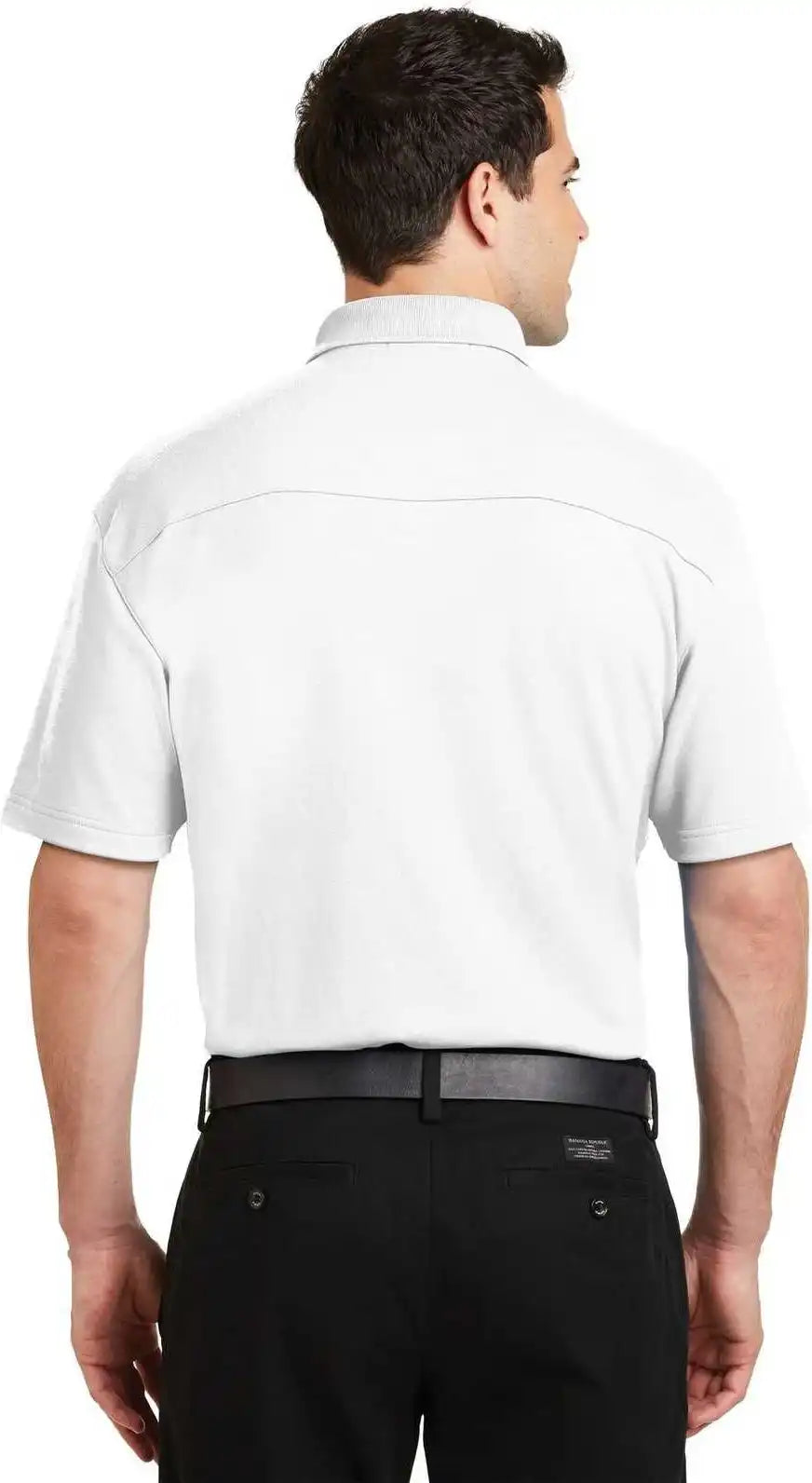 Port Authority K5200 Silk Touch Interlock Performance Polo White