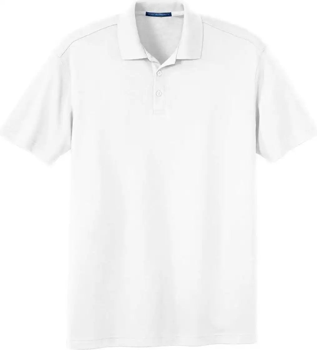 Port Authority K5200 Silk Touch Interlock Performance Polo White