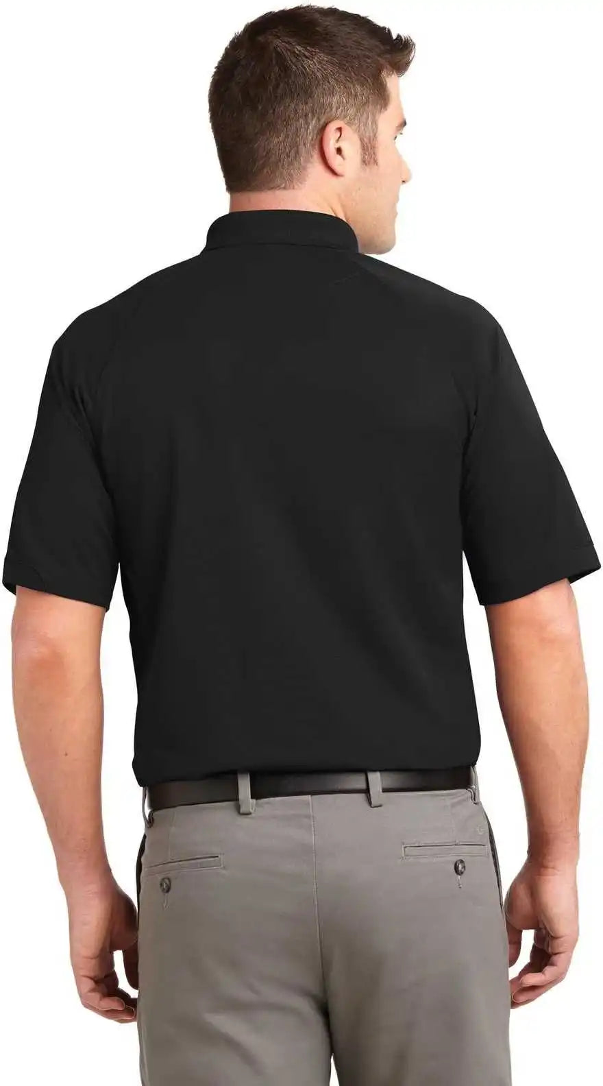 Port Authority K525 Dry Zone Ottoman Polo - Black