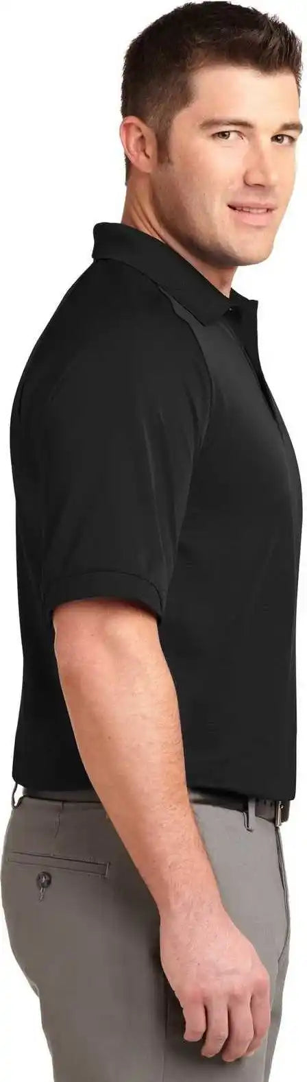 Port Authority K525 Dry Zone Ottoman Polo Black