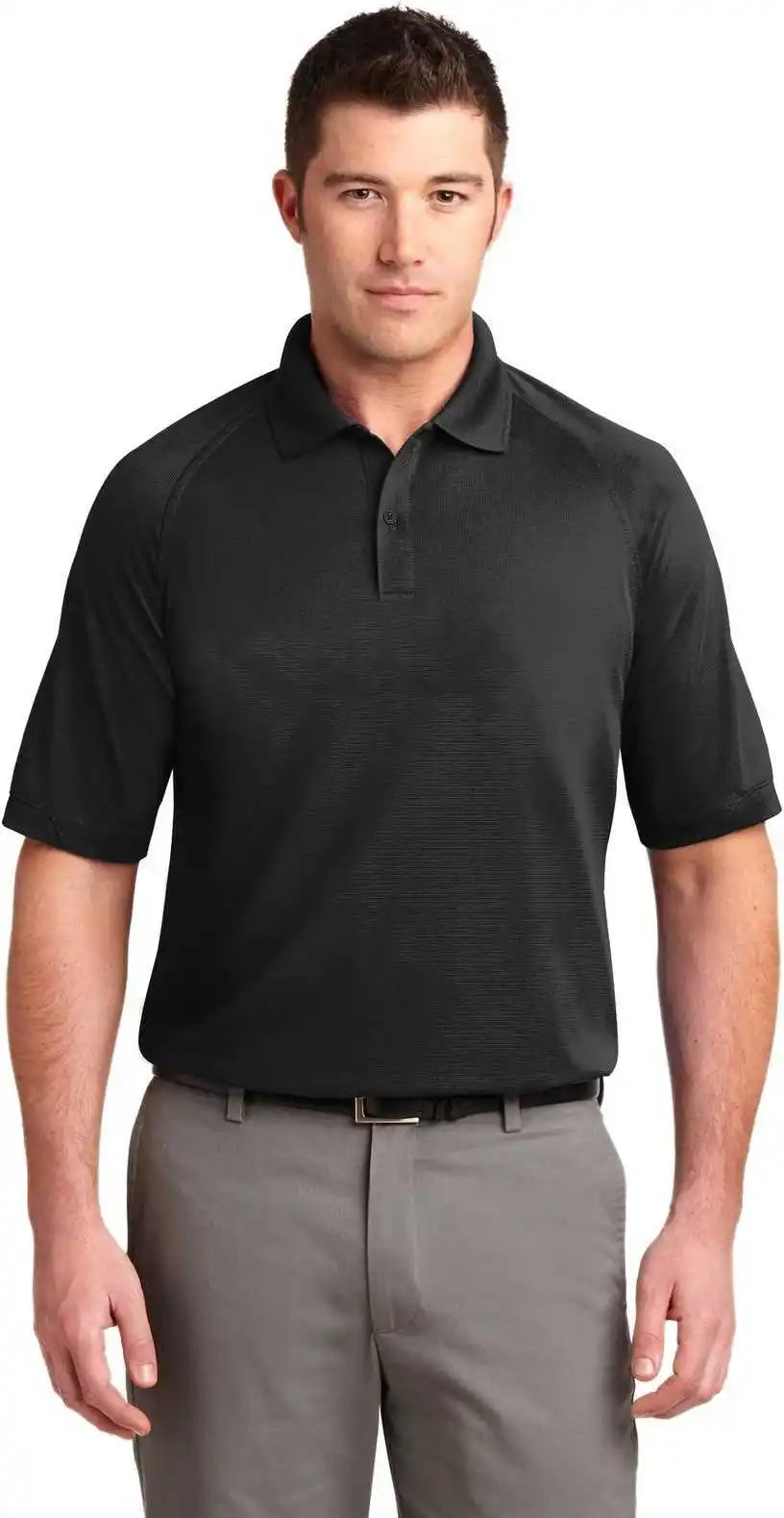 Port Authority K525 Dry Zone Ottoman Polo Black