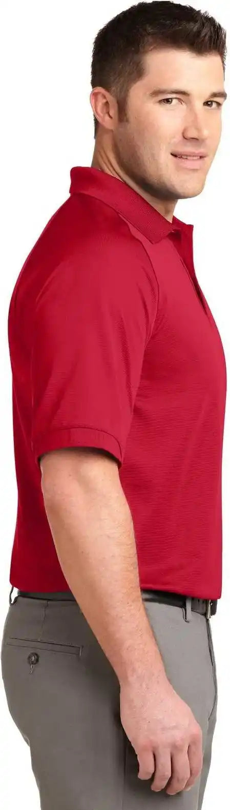 Port Authority K525 Dry Zone Ottoman Polo Engine Red