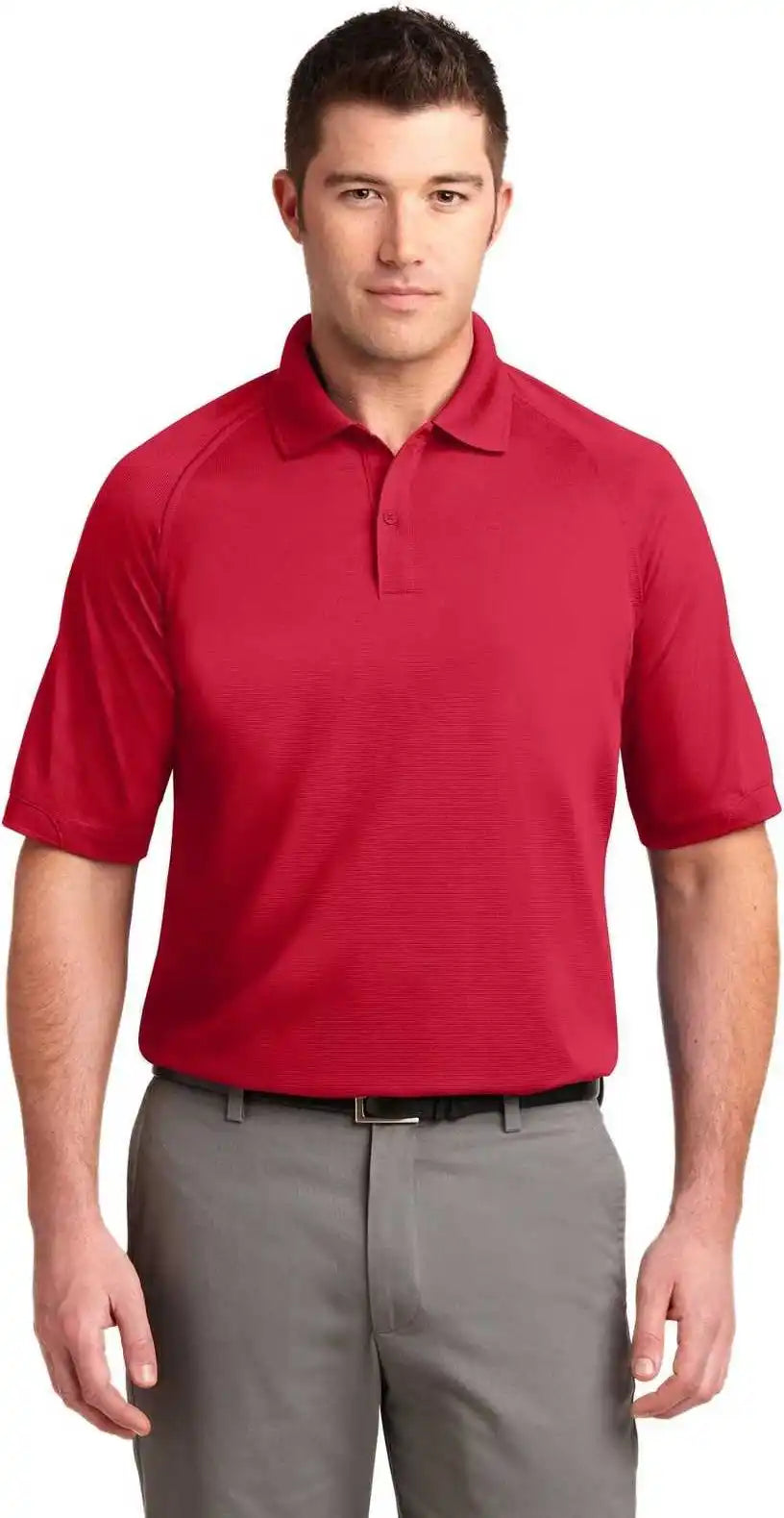 Port Authority K525 Dry Zone Ottoman Polo Engine Red