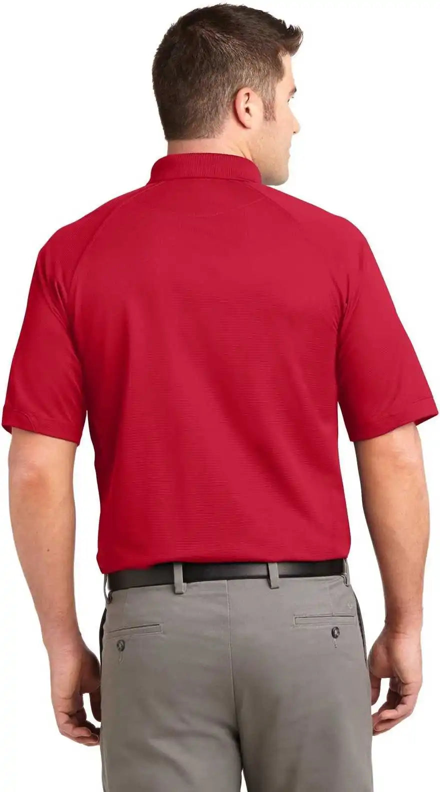 Port Authority K525 Dry Zone Ottoman Polo Engine Red