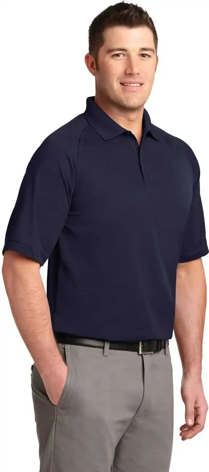 Port Authority K525 Dry Zone Ottoman Polo Navy