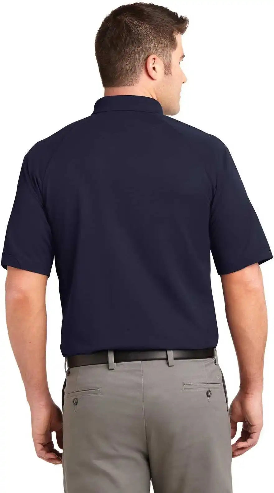 Port Authority K525 Dry Zone Ottoman Polo Navy