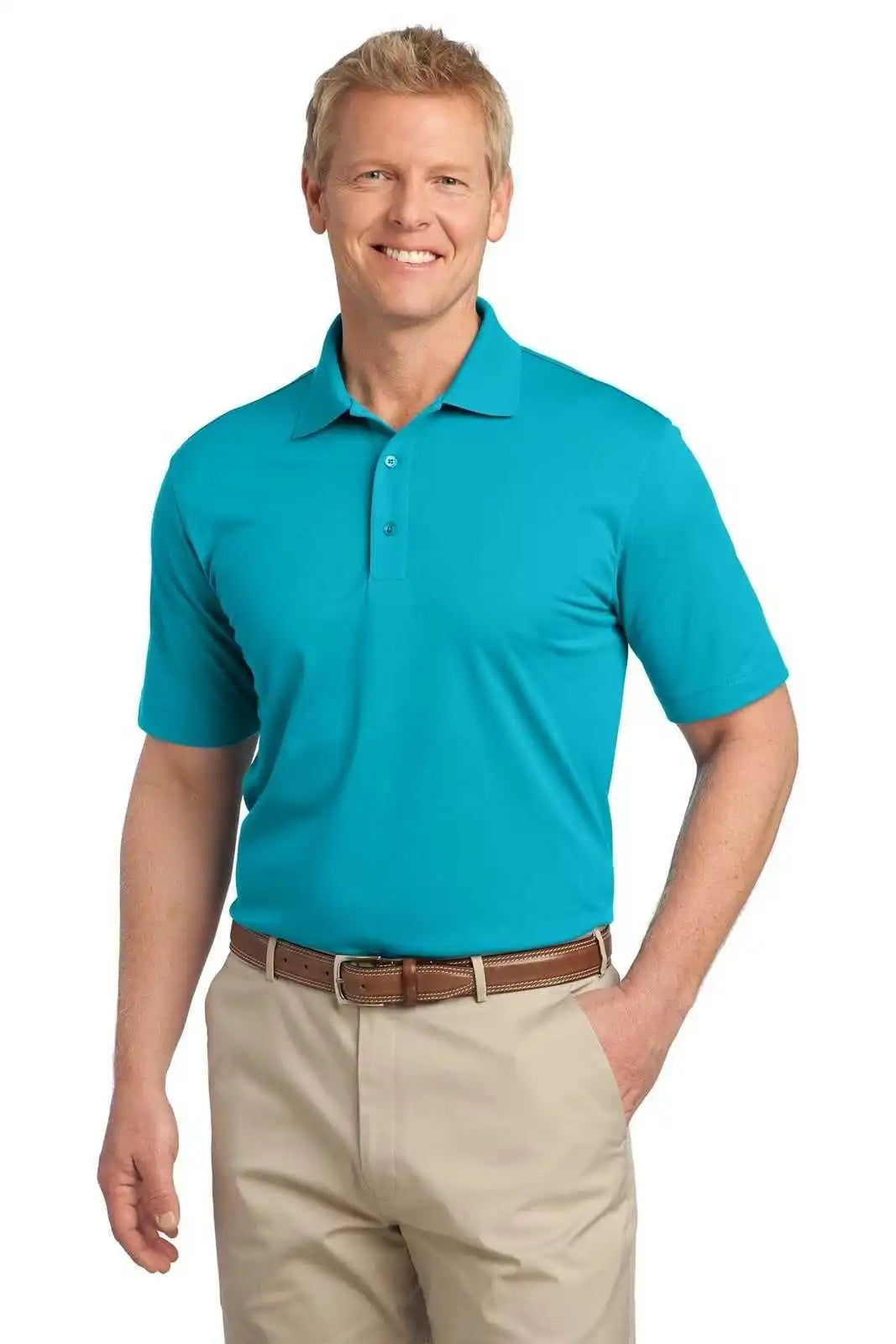 Port Authority K527 Tech Pique Polo - Deep Teal Blue