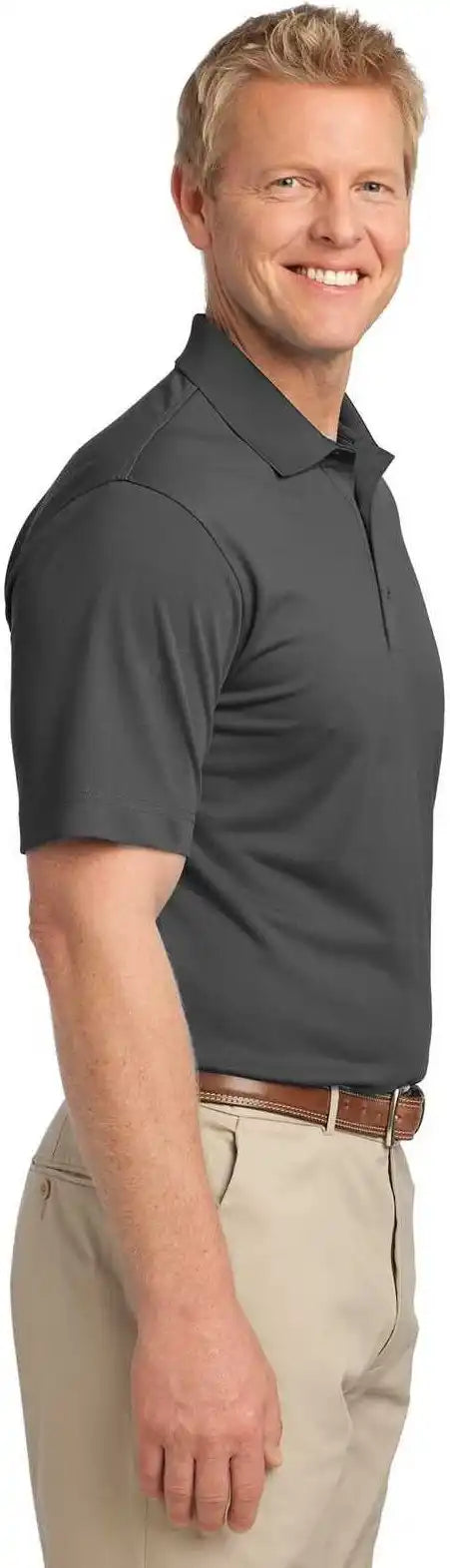 Port Authority K527 Tech Pique Polo - Gray Smoke