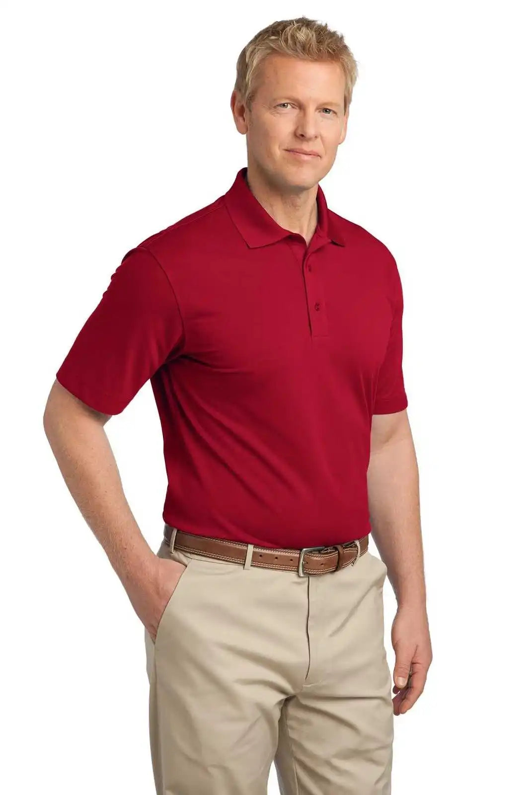 Port Authority K527 Tech Pique Polo - Rich Red