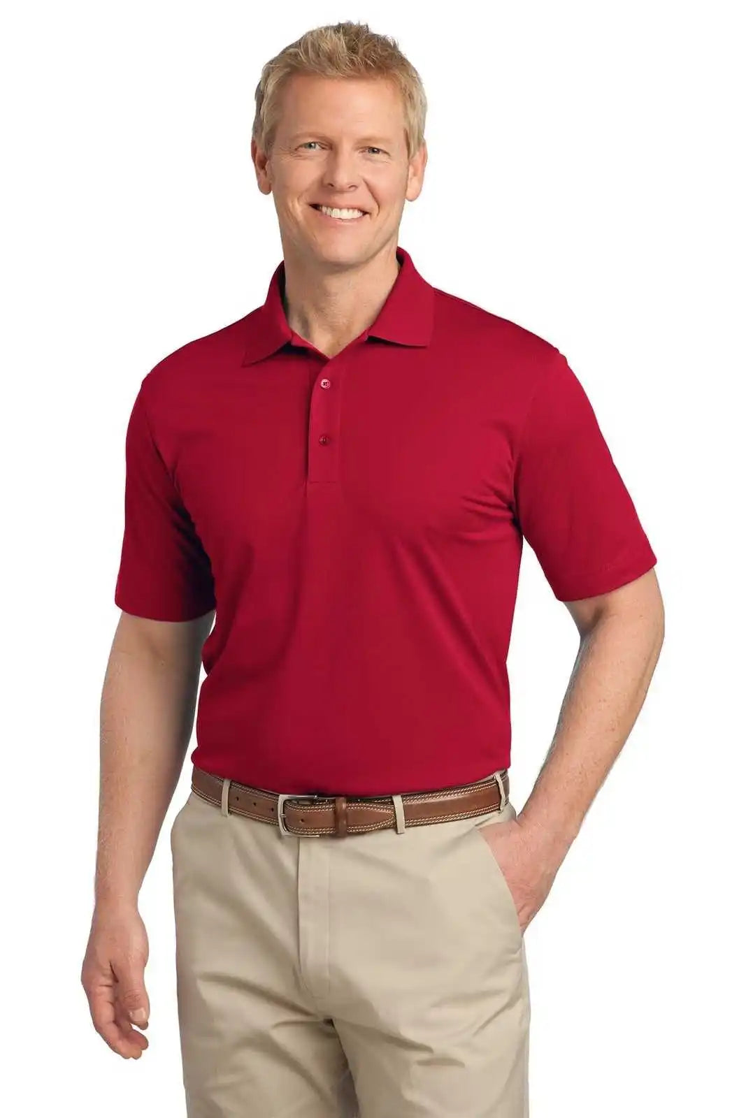 Port Authority K527 Tech Pique Polo - Rich Red