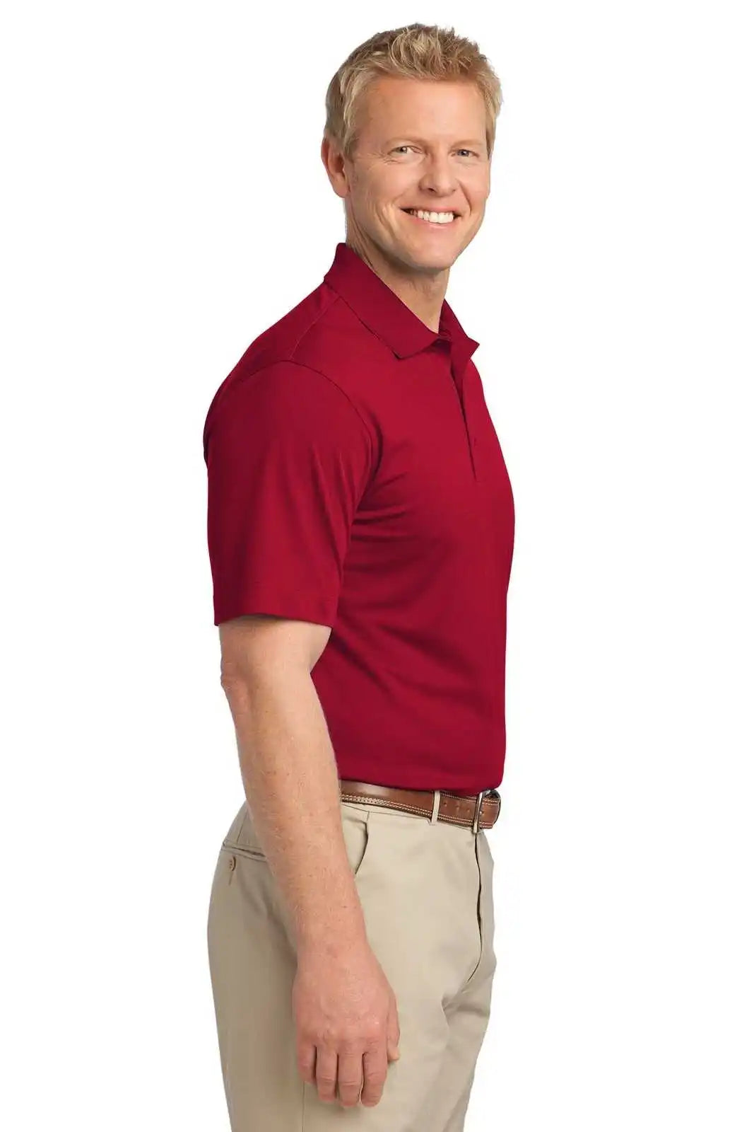 Port Authority K527 Tech Pique Polo - Rich Red