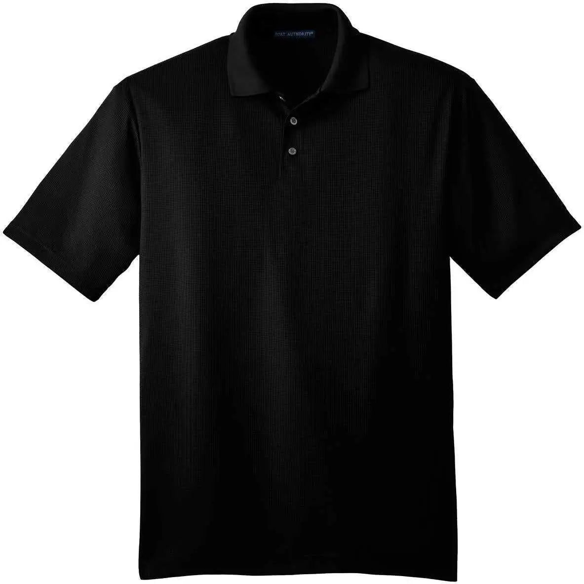 Port Authority K528 Performance Fine Jacquard Polo - Black