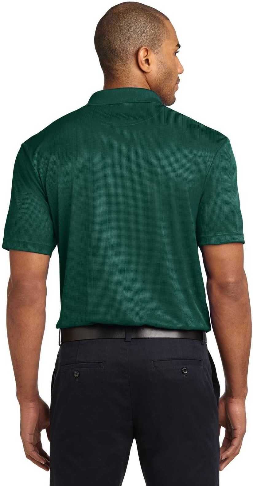 Port Authority K528 Performance Fine Jacquard Polo - Green Glen