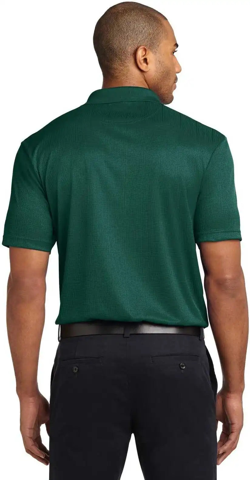 Port Authority K528 Performance Fine Jacquard Polo Green Glen