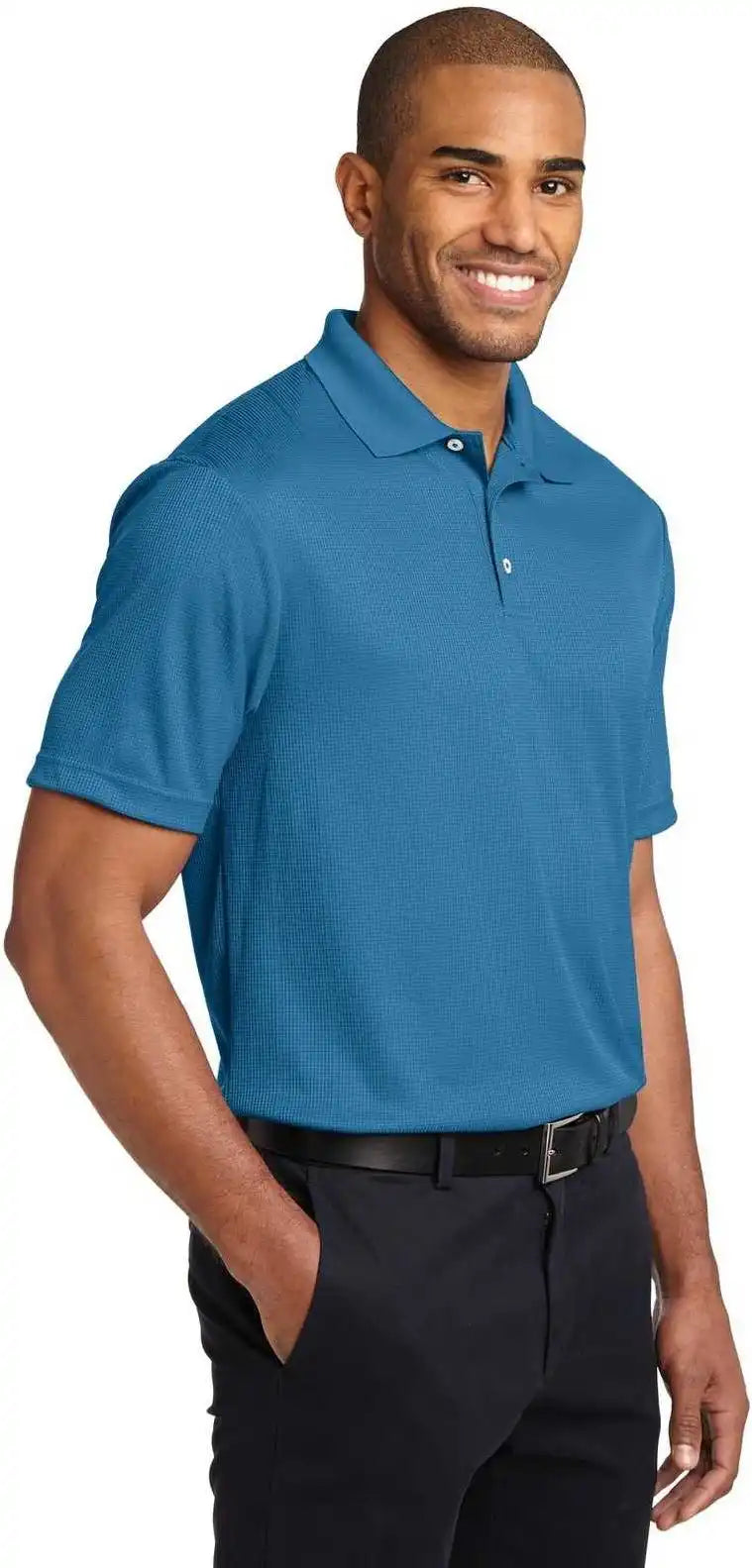 Port Authority K528 Performance Fine Jacquard Polo Ocean Blue