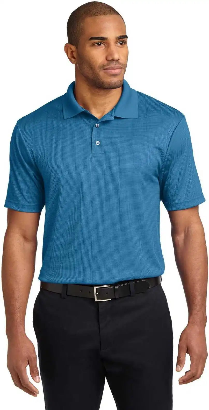 Port Authority K528 Performance Fine Jacquard Polo Ocean Blue