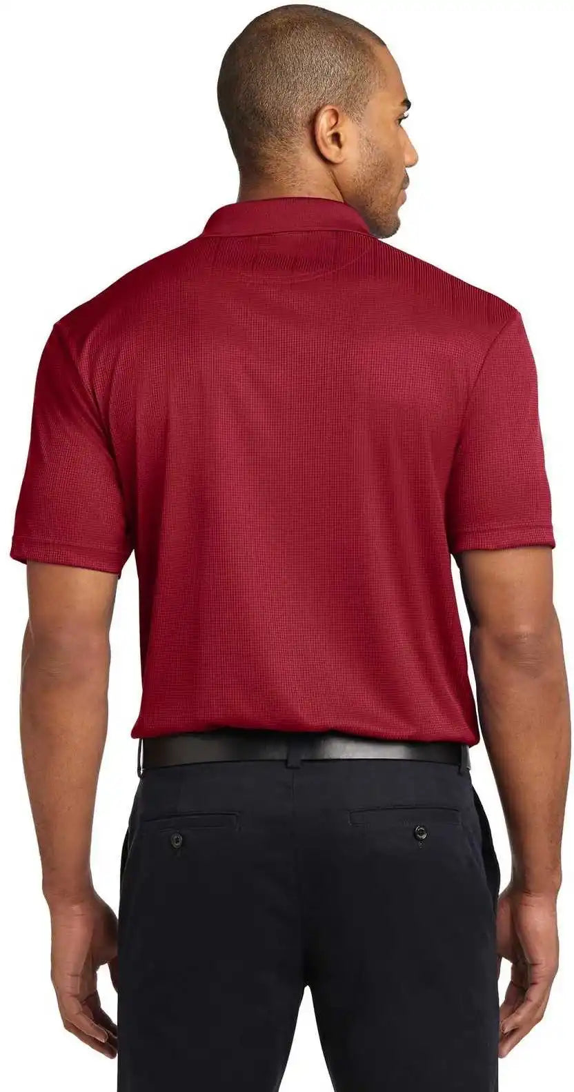Port Authority K528 Performance Fine Jacquard Polo Rich Red