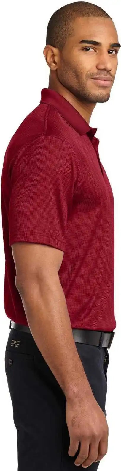 Port Authority K528 Performance Fine Jacquard Polo Rich Red