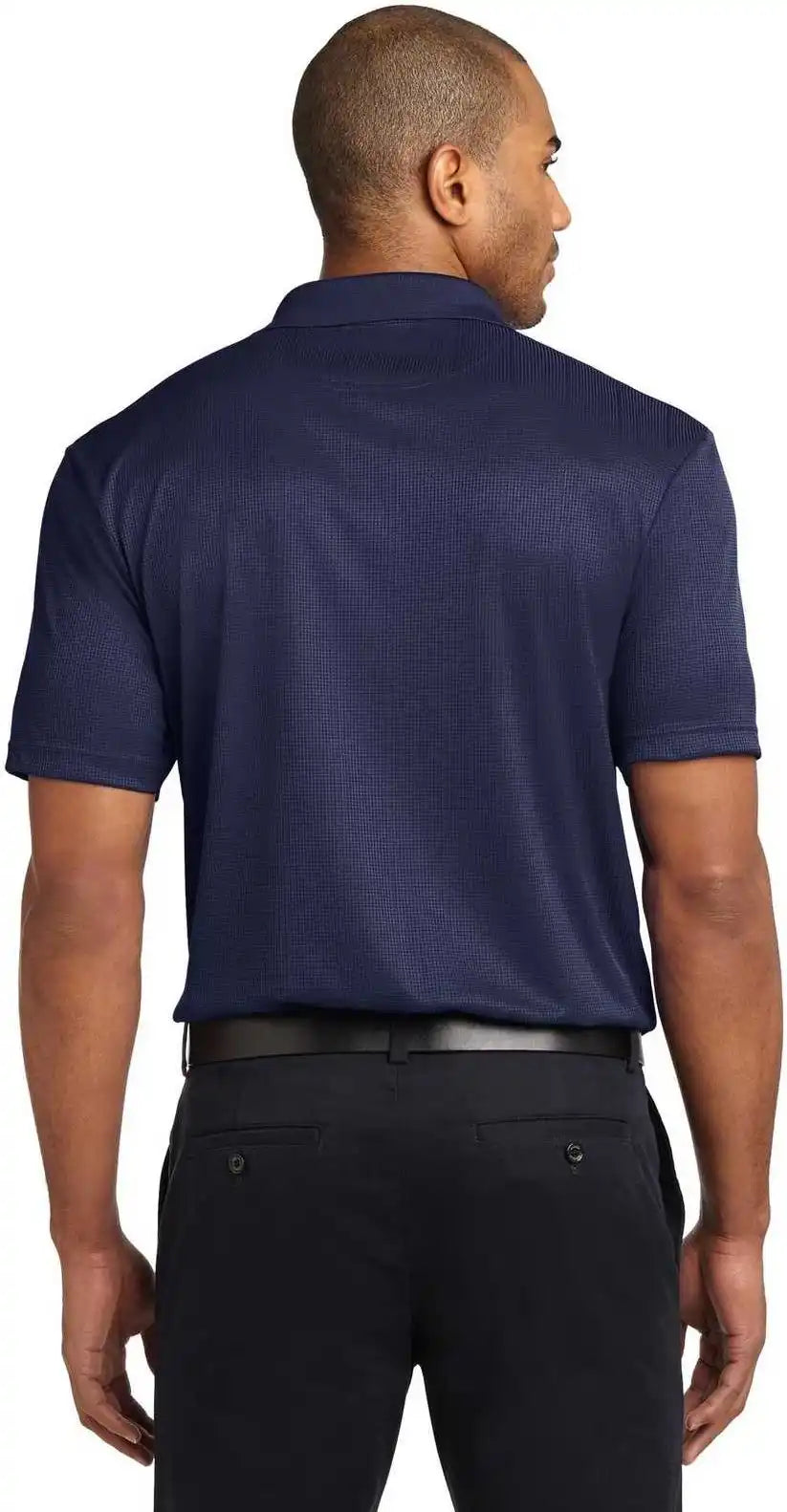 Port Authority K528 Performance Fine Jacquard Polo True Navy