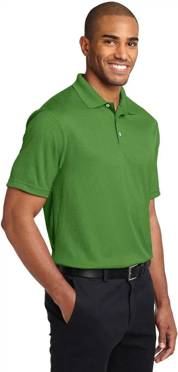 Port Authority K528 Performance Fine Jacquard Polo Vine Green