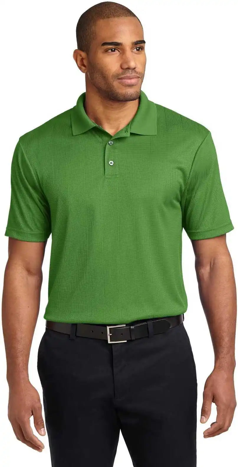 Port Authority K528 Performance Fine Jacquard Polo Vine Green