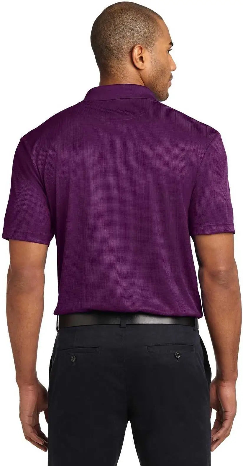 Port Authority K528 Performance Fine Jacquard Polo - Violet Purple