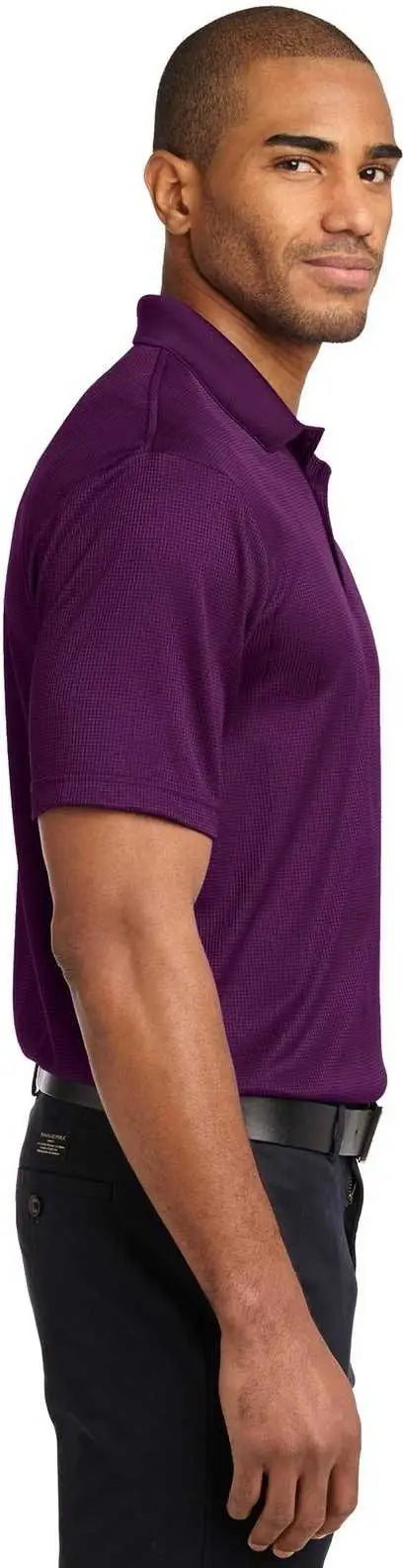 Port Authority K528 Performance Fine Jacquard Polo - Violet Purple